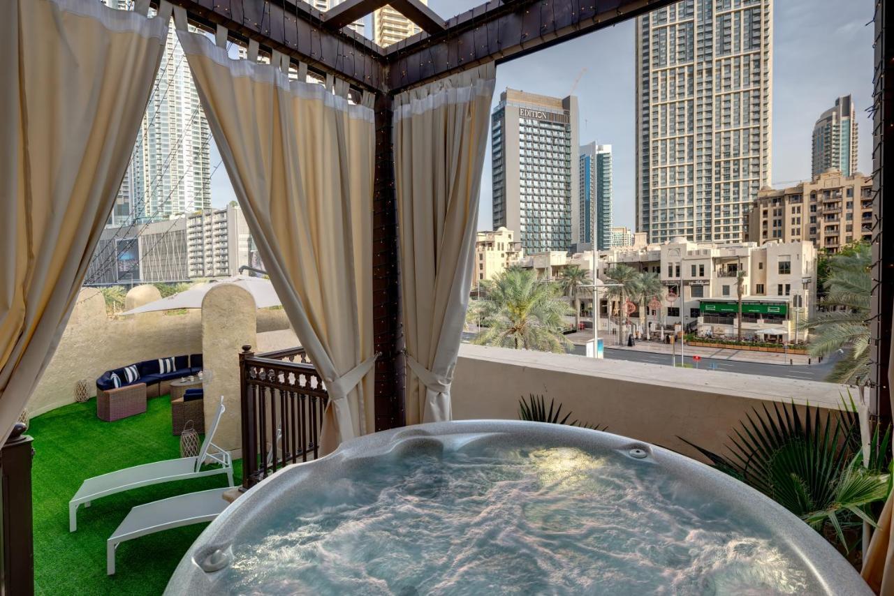 Durrani Homes - Unique Garden Apt At Souk Al Bahar Besides Dubai Mall & Burjkhalifa With Private Jaccuzi Dış mekan fotoğraf